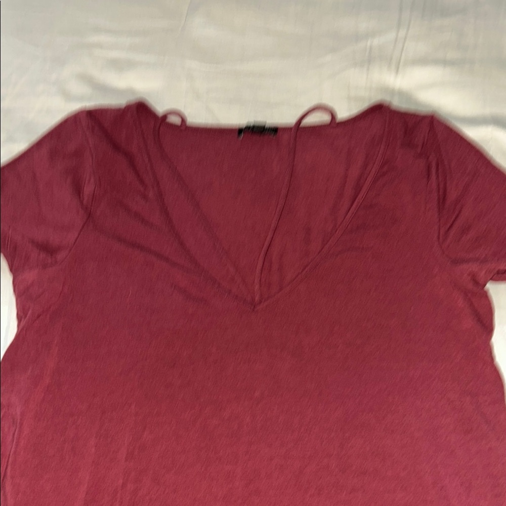 Express Red Short Sleeve Tee